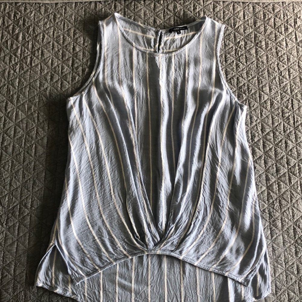 Baby blue high-low tank